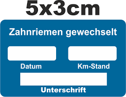 Wir geben antworten auf diese und weitere fragen. Aufkleber Zahnriemen Gewechselt