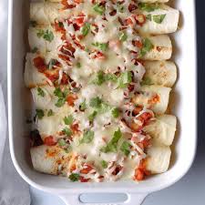 Over The Border Shrimp Enchiladas Recipe Taste Of Home Recipe Shrimp Enchiladas Shrimp Enchiladas Recipes Enchilada Recipes