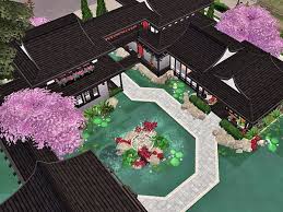 Well, this isn't exactly the same but you'll be under the sea if you want to really change up your style, then going with this small japanese house design is a great way to do it. Rirann S Shuang Sims House Design Sims 4 House Design Sims Freeplay Houses