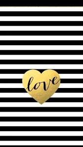 Black And White Strips Background Black White Stripes Gold Heart Love Iphone Phone Background Wallpaper Lock Screen By Batjas88 Cute Wallpapers Locked Wallpaper Iphone Wallpaper