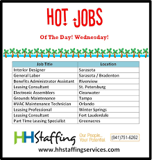 Hello There Jobseeker Friends Did You Have A Nice Day We Sure Hope You Did Check Out Our Hot Jobs Of The D Job Seeker Leasing Consultant Hvac Maintenance