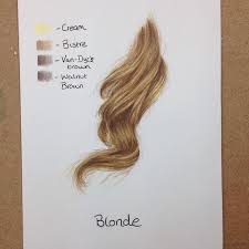 Blonde Hair With Colored Pencils How To Draw Hair Color Pencil Art Pencil Art