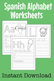 Spanish Abc Worksheets For Kids Preschool Kindergarten Etsy Abc Worksheets Alphabet Worksheets Preschool Letters