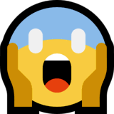 Face Screaming In Fear Emoji On Microsoft Windows 10 Anniversary Update Fear Microsoft Windows 10 Anniversary