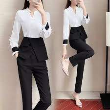 Selama ini banyak wanita mencari produk original. Super Cai Women Blazer Pants Two Piece Set Office Lady Fashion R Business Dress Korean Style Lazada Ph