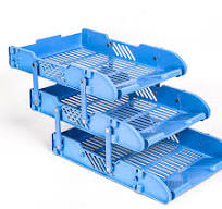 A4 Plastic File Tray 2-Layers Document Storage Paper Tray Foldable Paper  Holder Office Desk Organizer