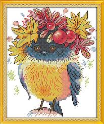 With over 200 designs, you'll find something here that is perfect for your next cross stitch project. Needlework Joy Sunday Cross Stitch Kits 11ct Stamped Autumn Bird 8 66x10 23 Or 22cmx26cm Easy Patterns Embroidery For Girls Crafts Dmc Cross Stitch Supplies Needlework Animal Series Cross Stitch