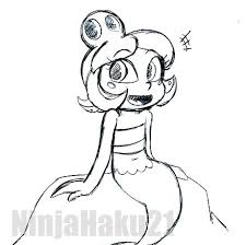 She is a giant, tall, slender ice queen with fairly wide hips. Ninjahaku21 On Twitter Quick Sketch Of A Young Cala Maria D She Was Fun To Draw Xd Enjoy Cuphead Fanart