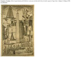Domenico Fontana Grabado Della Trasportatione Dell Obelisco Vaticano Roma 1590 San Juan De Letran Roma Grabado