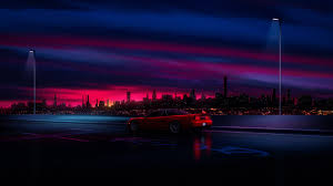 Find the best 4k car wallpapers on getwallpapers. Night City Scenery Car 8k Wallpaper 4 1938