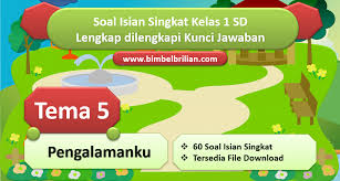 Check spelling or type a new query. 60 Soal Isian Singkat Tema 5 Kelas 1 Sd Dan Kunci Jawaban Bimbel Brilian