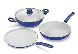 Prestige Marble Induction Aluminium 3 Pieces Cookware Set Stainless Steel Cookware Set Nonstick Cookware Sets