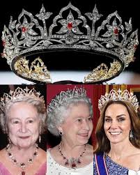 The Princess of Wales wore in the Oriental Circlet Tiara for the German  State Banquet at Windsor Castle ❤️‍🩹 . Prince Albert designed this  magnificent Tiara that features lotus flowers within seventeen