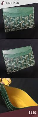 Overloaded wallets can cause a number of problems that you might never see coming. Goyard Card Holder St Sulpice Used Green Card Holder Comes W Box Goyard Accessories Goyard Card Holder Card Holder Green Cards
