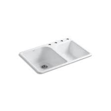 Moen 33 x 22 stainless steel 20 gauge double bowl drop in kitchen sink. Moen Ggw3024b At The Majestic Bath