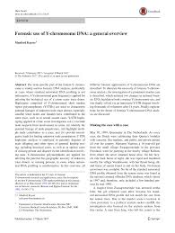 Dunno anything just read the rules. Pdf Forensic Use Of Y Chromosome Dna A General Overview
