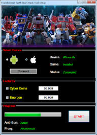 Transformers Earth Wars Hack Cheats Transformers Earth Tool Hacks
