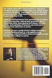 From College to Career: Making the Leap to a New Life: Dixson PhD, Mary  Campbell: 9781719983600: Amazon.com: Books