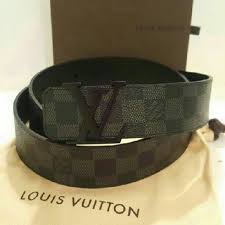 Black And Grey Checkered Louis Vuitton Belt Louis Vuitton 32 34 Waist Belt 95 Cm Lv Louis Vuitton Belt Louis Vuitton Accessories