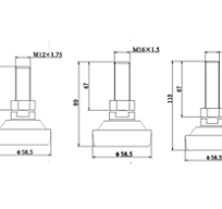 Professional Load cell adjust foot M12 M16 M18 for NB series ...