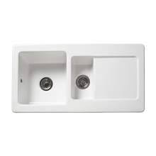 Matte black kitchen faucet with pull down sprayer for kitchen sinks with cover. Ceramic Kitchen Sinks Sinks Taps Com
