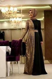 Black And Gold Clothes Gold N Black Muslim Evening Dresses Fashion Hijab Fashion