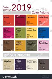Spring Summer 2019 Color Palette New York Colors Of The Year Palette Fashion Colors Guide With Name Color Trends Fashion Fashion Week Spring Colorful Fashion