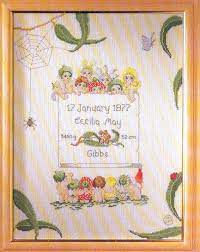 The nursery counted cross stitch leaflet. Snugglepot And Cuddlepie Cross Stitch Birth Sampler Cross Stitch Baby Cross Stitch Cross Stitching