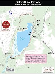 Pigeon River Country Sf Pickerel Lake Pathway