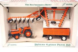 Sold at Auction: Scale Models Kubota Deluxe 4-pc Farm Set