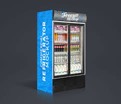 Vending machine mockup set 19037242. Free Commercial Refrigerator Cooler Freezer Mockup Psd With Product Insertion Good Mockups