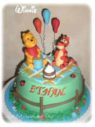 Décorez votre gateau sur le thème de winnie l'ourson. Gateau Winnie L Ourson Pour L Anniversaire De Mon Filleul La Petite Cuisine De Nini
