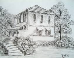Easy House Landscape Drawings Free online drawing application for all ages.