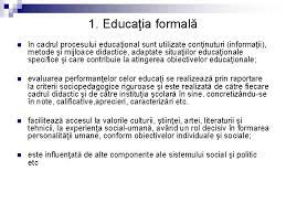 Forme Ale Educaiei Tema Vi 1 Educaia Formal