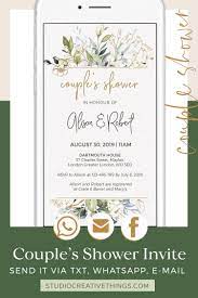 Wedding Shower Invitations E Invitations Rustic Couples Etsy Wedding Shower Invitations Electronic Invitations Rustic Couples Shower