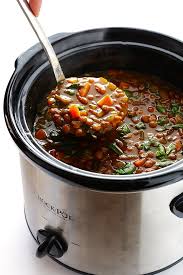 Slow Cooker Curried Lentil Soup Gimme Some Oven Recipe Curried Lentil Soup Slow Cooker Curry Soup Recipes Slow Cooker