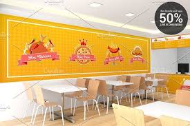 Fast Food Restaurant Branding Mockup By Shrdesign On Creativemarket Restaurant Branding Branding Mockups Branding