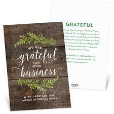 Business holiday cards with group photos. We Are Grateful Holiday Card Pear Tree
