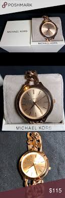 Michael Kors Slim Runway Rose Gold Watch New Without Tags Michael Kors Mk3223 Ladies Watch Michael Kors Accessories Michael Kors Slim Runway Rose Gold Watch
