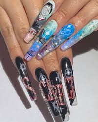 Kro Vargas No Instagram Scarface 2 0 Probably My Favorite Nails I Ve Ever Done Swipe To See The World Is Yours Blimp Inside The Aquarium Nail Unhas