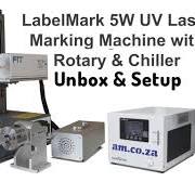 Unbox and Setup 5W UV Laser LabelMark Laser Marking Machine include Chiller  Installation