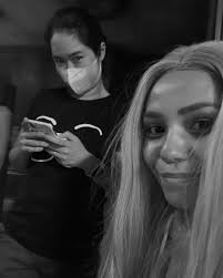 The time we ran away from monsters… and were blonde 👱‍♀️✨ Back when we  were shooting Hana's Game Thanks to @jeeja_iamjeeja for having me! Stunt Co  @jeeja_iamjeeja Stunt Doubling: Sasha Luss