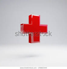 Volumetric Glossy Red Plus Symbol Isolated Stock Illustration 1356821555 Stock Illustration Logo Design Template Symbols