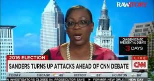Sanders Surrogate Nina Turner Goes Ballistic On Cnn Blacks Vote Hillary Because Of Brand Loyalty Brand Loyalty Hillarious Cnn Debate