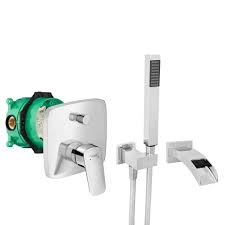 Willkommen bei unserem großen hansgrohe waschtischarmatur test 2021. Unterputz Set Mit Hansgrohe Logis 5e Wasserfall Wanneneinlauf Hochwertige Armaturen