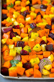 roasted root vegetables dinner at the zoo