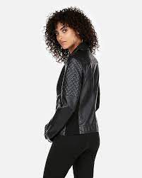Express Vegan Leather Quilted Moto Jacket Shopstyle Moto Jacket Vegan Leather Jackets