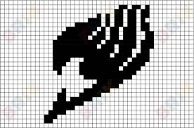 Fairy Tail Pixel Art Pixel Art Anime Pixel Art Pixel Art Grid