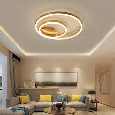 Modern bedroom ceiling designs ceiling design for bedroom plaster of. Master Bedroom Modern Led Ceiling Lights Romantic Round Simple Rings Living Room Bedroom Study Room Brushed Gold Ceiling Lamp Ceiling Lights Aliexpress
