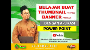 Sebagai contoh, untuk membuat banner dengan grafik, pastikan berapa lebar kah yang korang mahukan. Video Tutorial Mudah Buat Banner Atau Thumbnail Guna Power Point Youtube